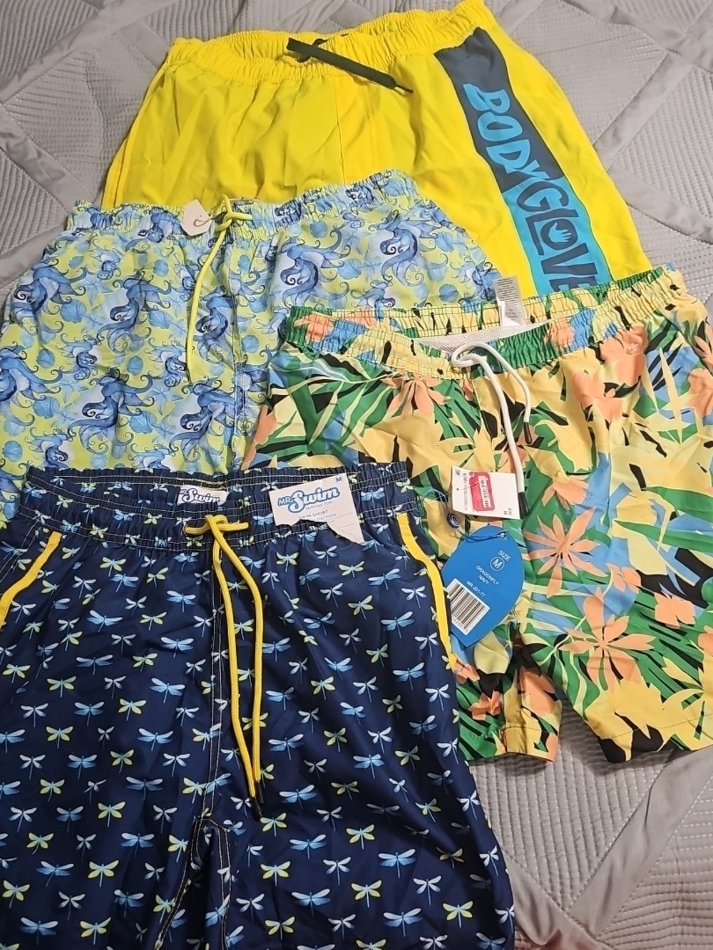 Bundle Of 4 Swim Trunks Men's Medium New/NWOT Condition